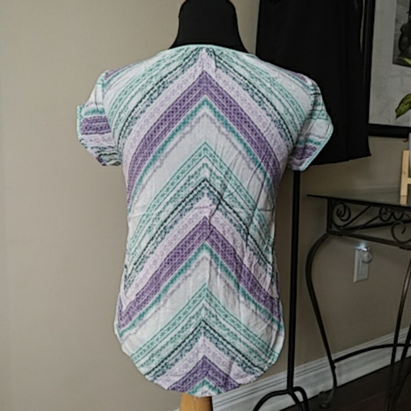 Boho style top with tassel tie front S - Picture 5 of 5